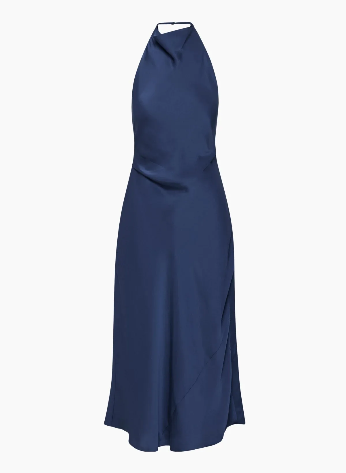 audience satin dress Audience Satin Maxi Halter Dress